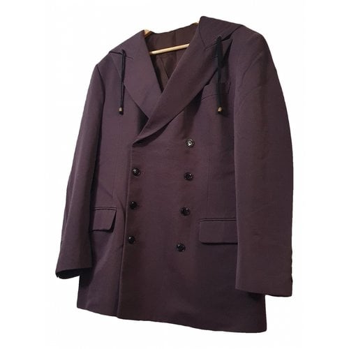 Pre-owned Jean Paul Gaultier Wool Jacket In Purple