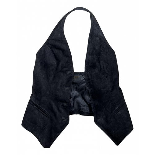 Pre-owned Donna Karan Vest In Black