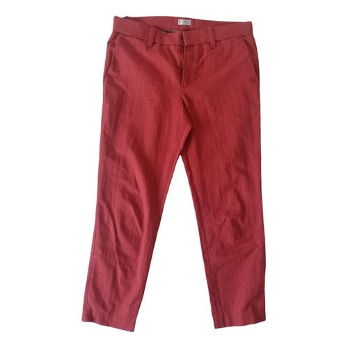 Pre-owned Brunello Cucinelli Trousers In Red