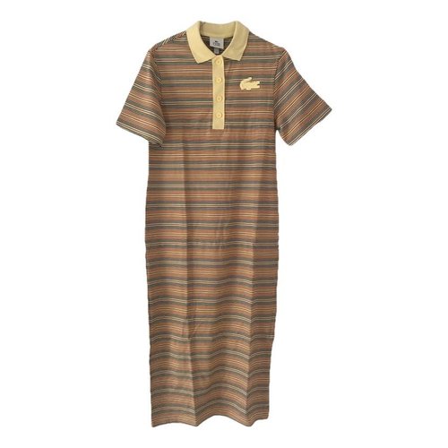 Pre-owned Lacoste Live Mid-length Dress In Yellow