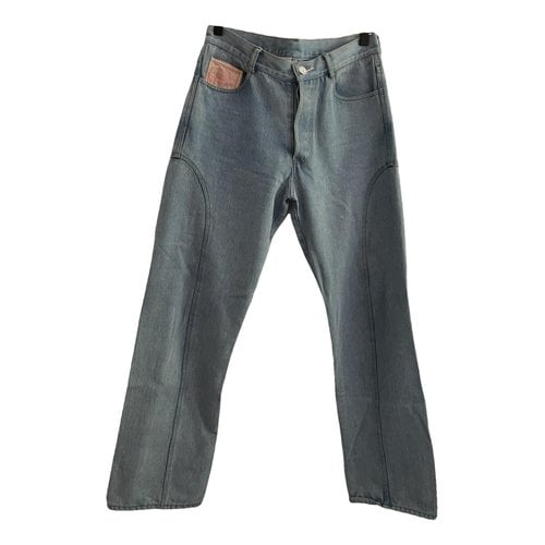 Pre-owned Bethany Williams Straight Jeans In Blue