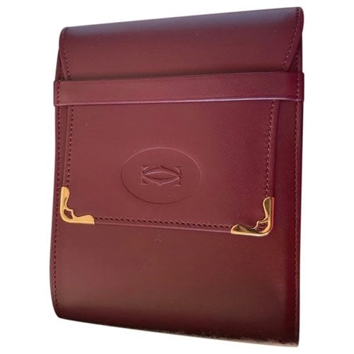 Pre-owned Cartier Scarf & Pocket Square In Burgundy