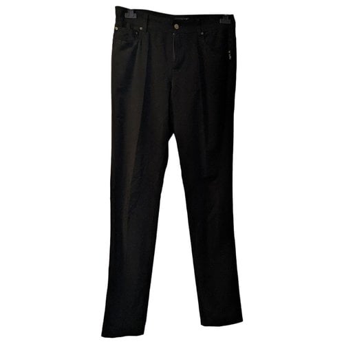Pre-owned Agnès B. Straight Pants In Black