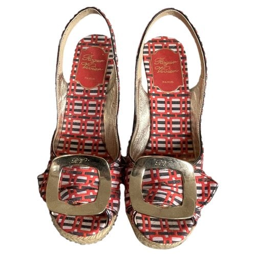 Pre-owned Roger Vivier Leather Espadrilles In Multicolour