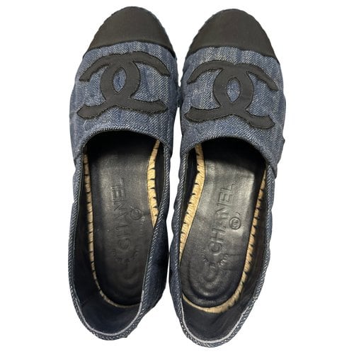 Pre-owned Chanel Espadrilles In Blue