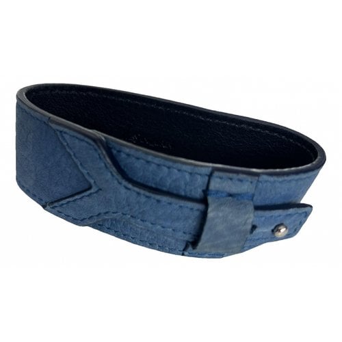 Pre-owned Saint Laurent Leather Jewellery In Blue