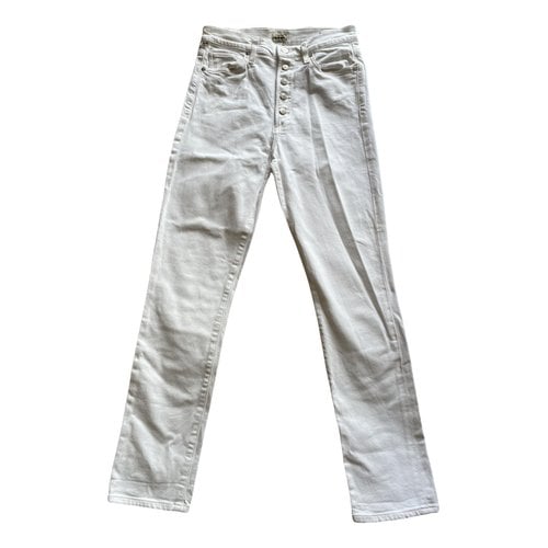 Pre-owned Citizens Of Humanity Slim Jeans In White