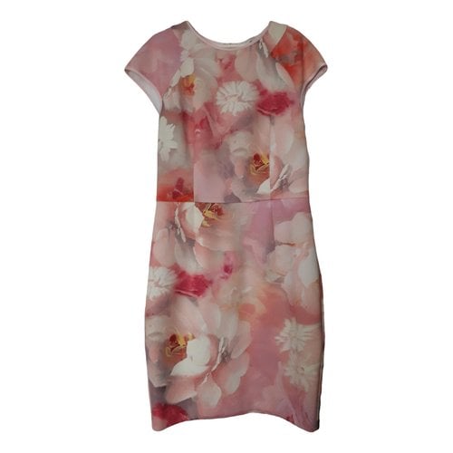Pre-owned Ted Baker Mini Dress In Pink