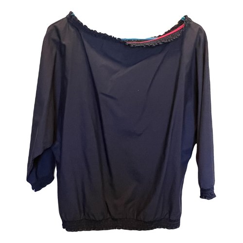 Pre-owned Tommy Hilfiger Blouse In Navy