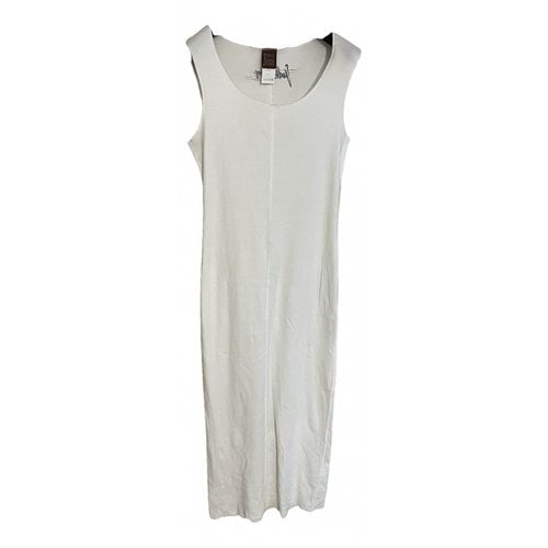 Pre-owned Jean Paul Gaultier Maxi Dress In White
