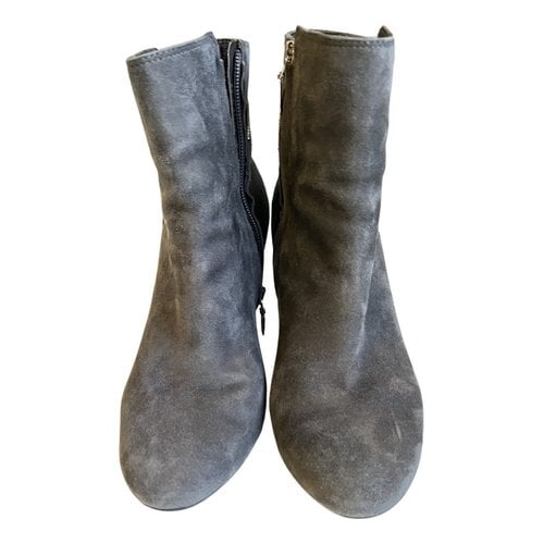 Pre-owned Geox Ankle Boots In Grey