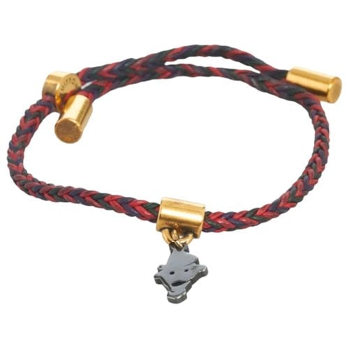 Pre-owned Louis Vuitton Leather Bracelet In Red