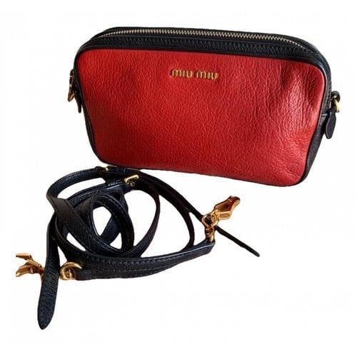 Pre-owned Miu Miu Leather Crossbody Bag In Multicolour