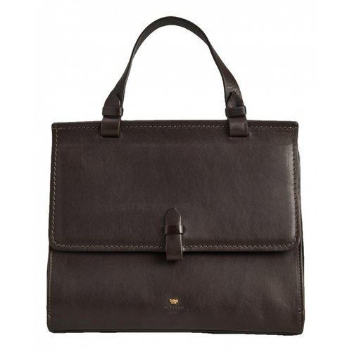 Pre-owned Max Mara Leather Satchel In Brown