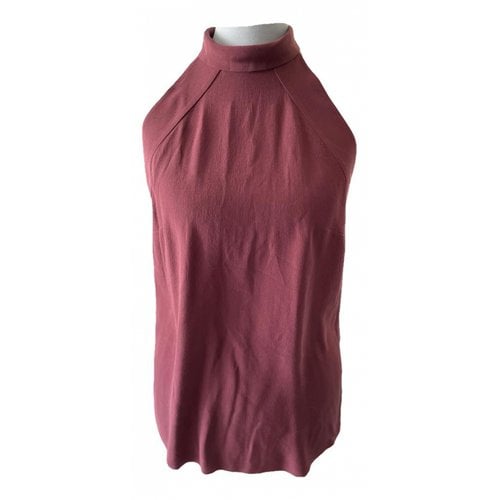 Pre-owned Gucci Silk Camisole In Burgundy