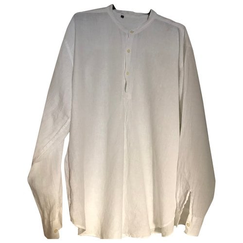 Pre-owned Etro Linen Shirt In White