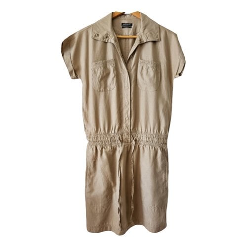 Pre-owned Marc O'polo Silk Mid-length Dress In Beige