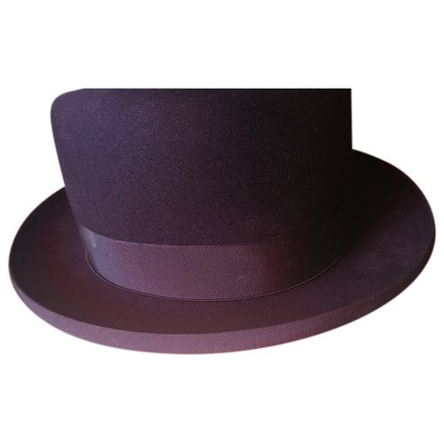 Pre-owned Borsalino Cashmere Hat In Black