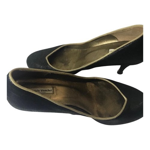 Pre-owned Patricia Blanchet Leather Heels In Black