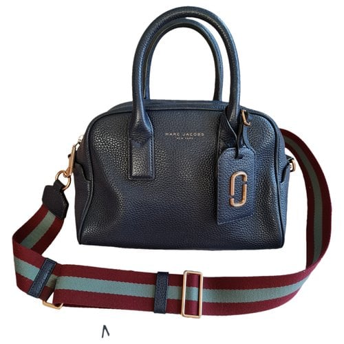 Pre-owned Marc Jacobs Leather Crossbody Bag In Navy