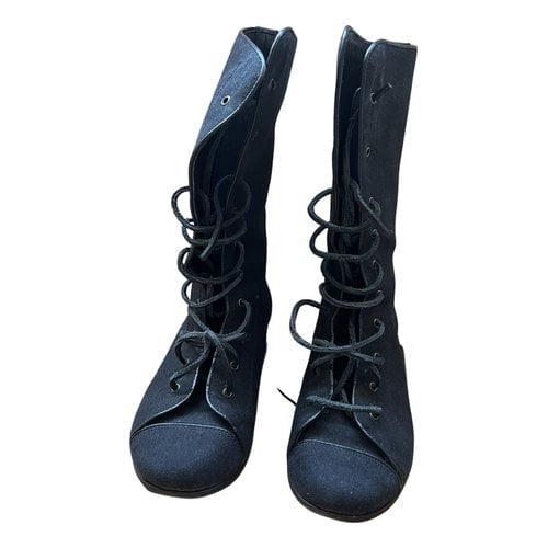 Pre-owned Bruno Bordese Cloth Boots In Anthracite