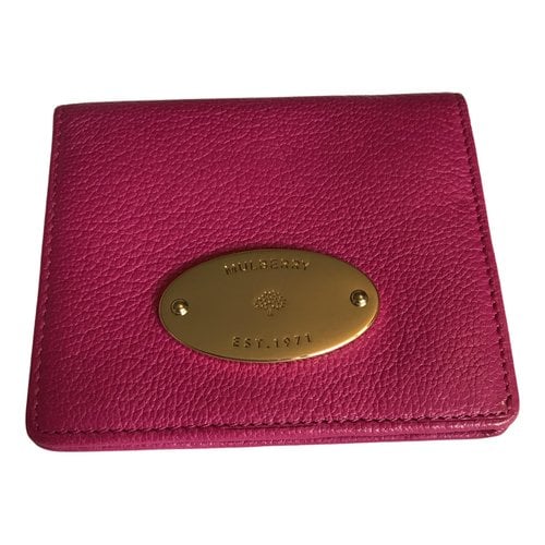 Pre-owned Mulberry Leather Purse In Pink