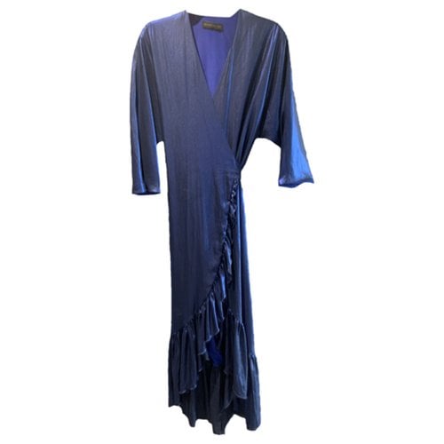 Pre-owned Alessandro Dell'acqua Maxi Dress In Blue