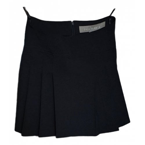 Pre-owned Casablanca Mini Skirt In Black