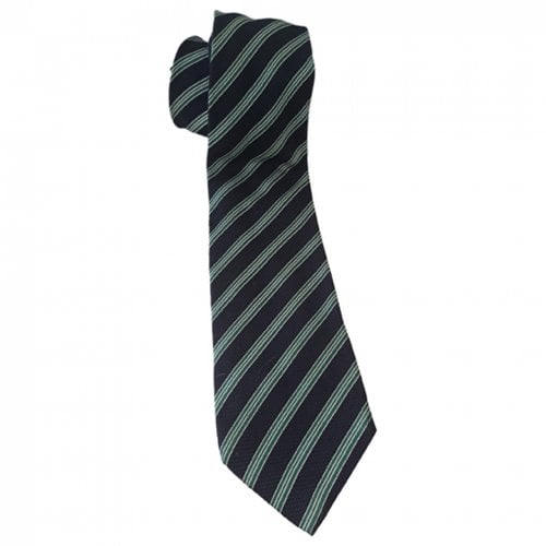 Pre-owned Burberry Silk Tie In Green