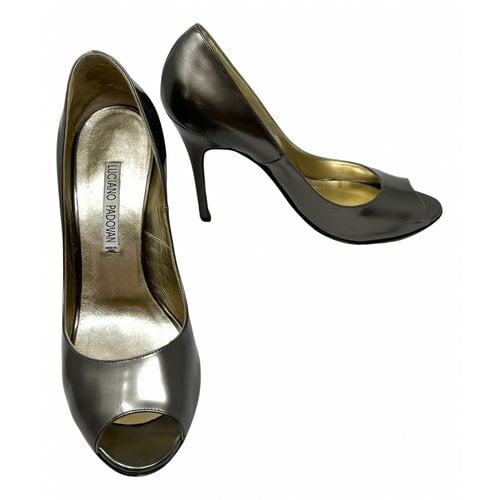 Pre-owned Luciano Padovan Leather Heels In Metallic