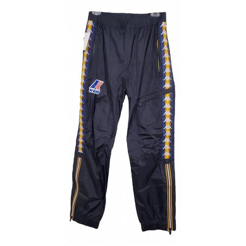 Pre-owned K-way Trousers In Black