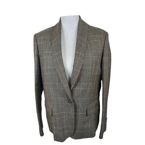 Pre-owned Brunello Cucinelli Wool Blazer In Grey
