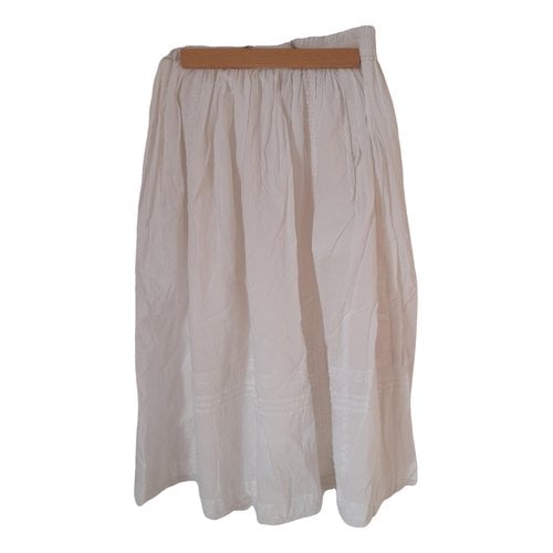 Pre-owned Zadig & Voltaire Mid-length Skirt In White