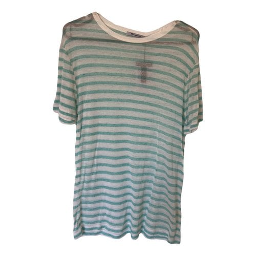 Pre-owned Alexander Wang T Linen T-shirt In Turquoise