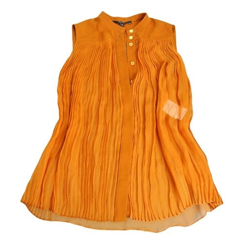 Pre-owned Gucci Silk Shirt In Orange