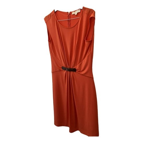 Pre-owned Michael Kors Mid-length Dress In Orange