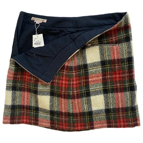 Pre-owned Bonpoint Tweed Mini Skirt In Multicolour
