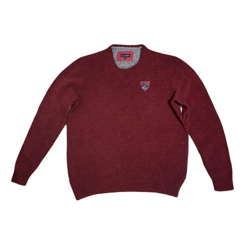 Pre-owned Paul Smith Wool Pull In Burgundy