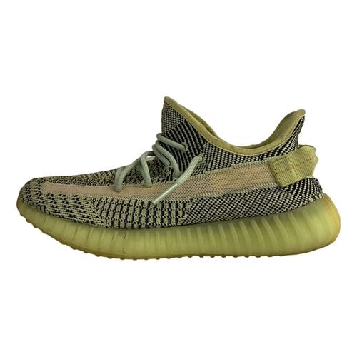 Pre-owned Yeezy X Adidas Cloth Low Trainers In Green