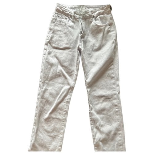 Pre-owned Superdown Straight Jeans In White