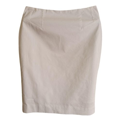 Pre-owned Ann Taylor Mini Skirt In White