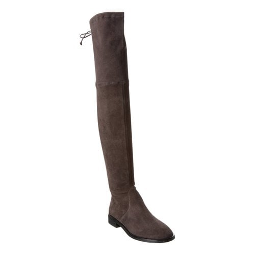 Pre-owned Stuart Weitzman Boots In Brown