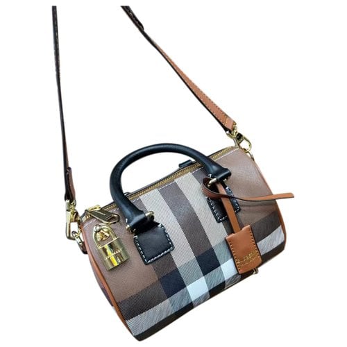 Pre-owned Burberry Leather Bag In Brown