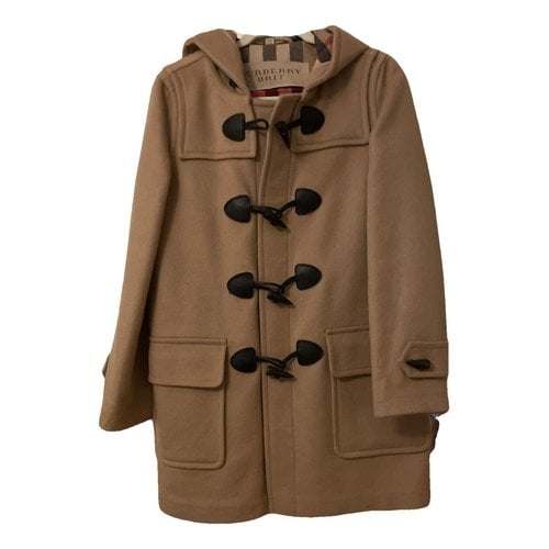 Pre-owned Burberry Wool Coat In Camel