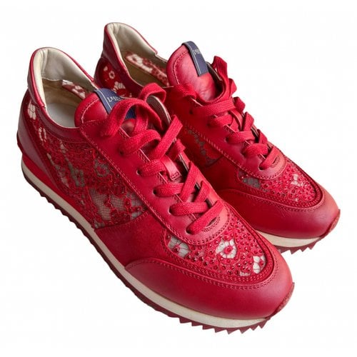 Pre-owned Le Silla Leather Trainers In Red
