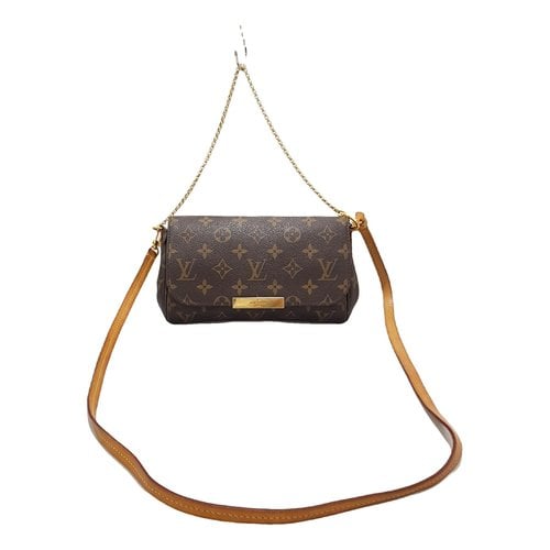Pre-owned Louis Vuitton Favorite Leather Crossbody Bag In Brown