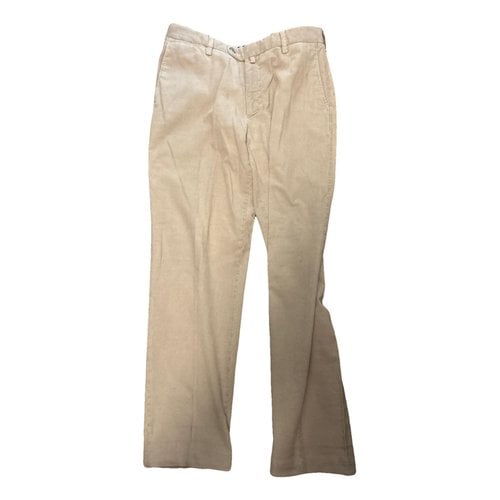 Pre-owned Borrelli Trousers In Beige