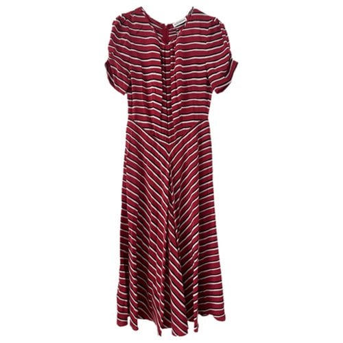 Pre-owned Altuzarra Silk Mid-length Dress In Red