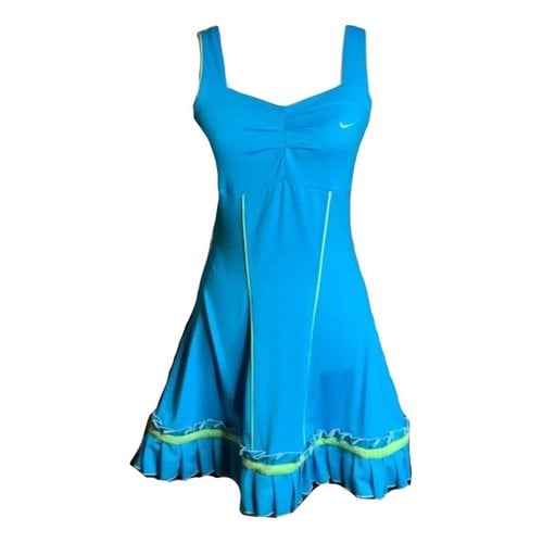 Pre-owned Nike Mini Dress In Turquoise