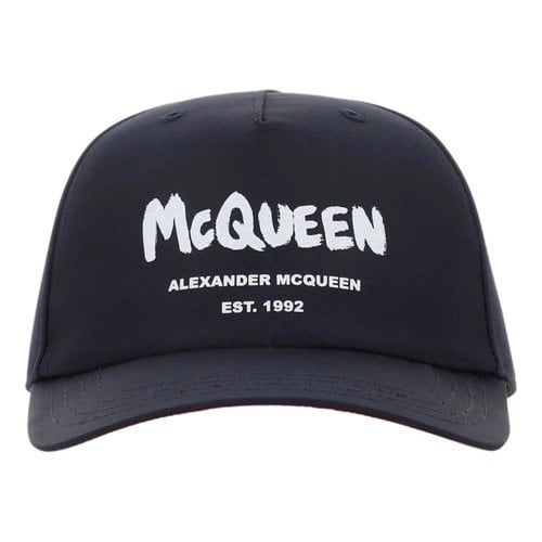 Pre-owned Alexander Mcqueen Hat In Navy